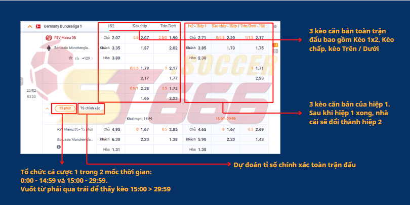 PMSPORT cung cấp các loại kèo cá cược nào?