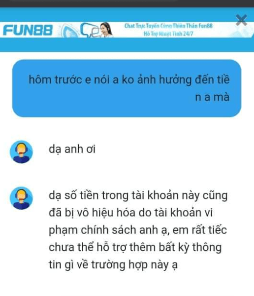 Chăm sóc khách hàng tung ra lý do giả để khóa tài khoản